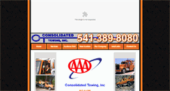 Desktop Screenshot of consolidatedtowing.com